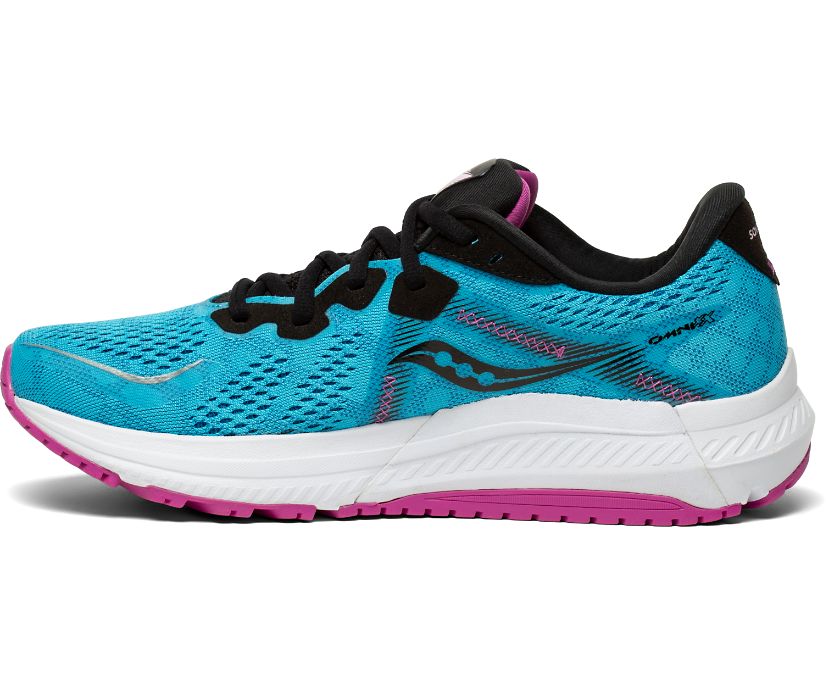 Women's Saucony Omni 20 Running Shoes Blue / Black | Singapore 179VRWD